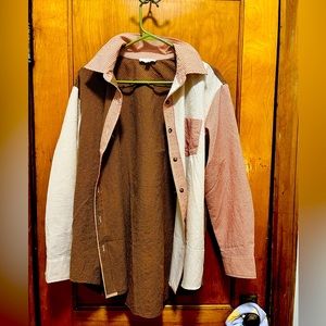 Easel | M | Oversized Plaid Button Up